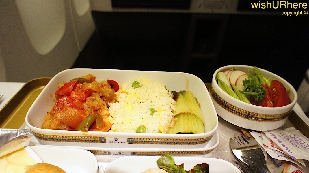 Meal On EgyptAir Flight ms 961 BkkCairo  wishURhere
