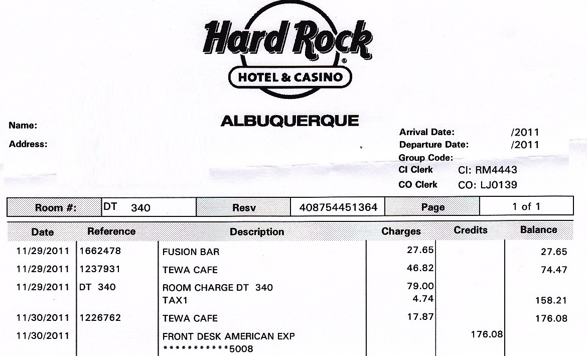 Image result for hotel bill